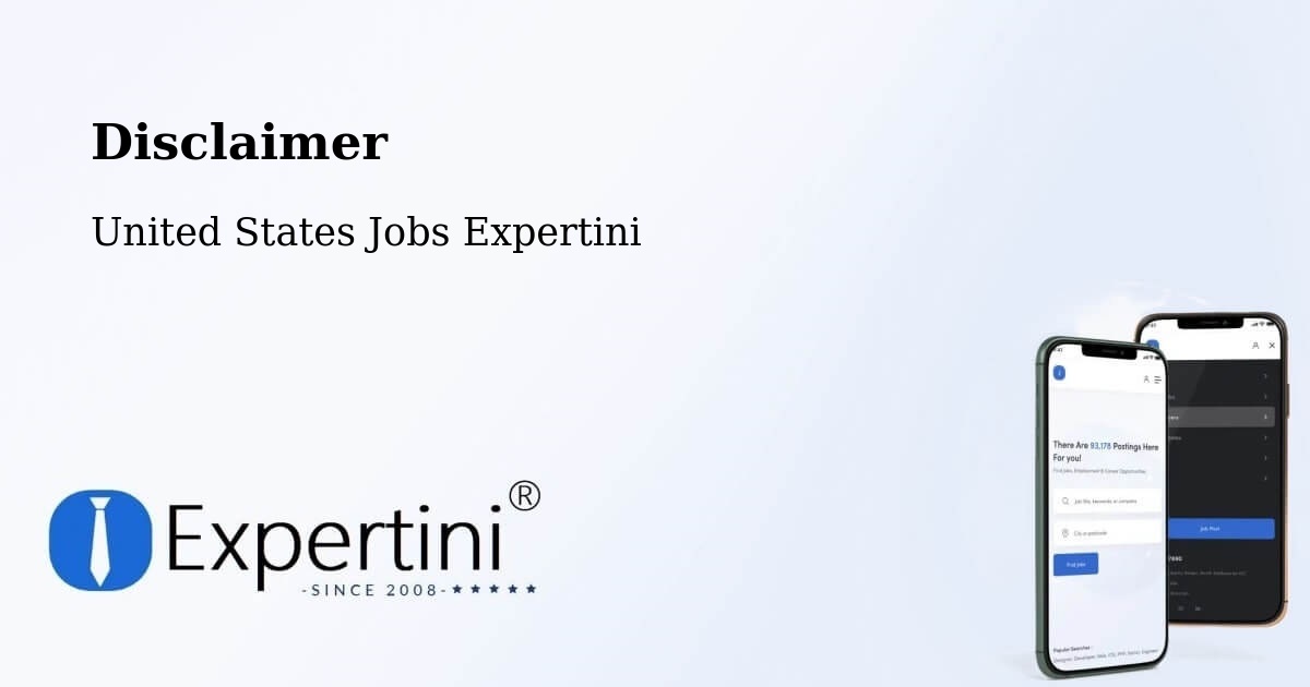Disclaimer – Manassas - United States Jobs Expertini